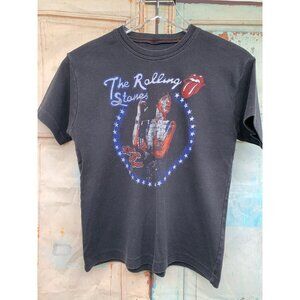 Rolling Stones Rolling Stones Band Shirt Med READ Faded Black